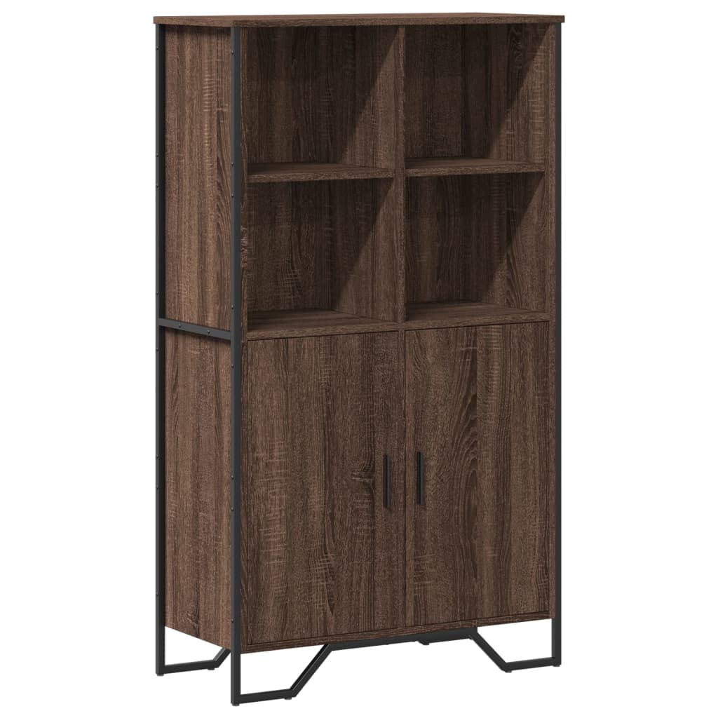 vidaXL Highboard Brown Oak 79,5x35,5x137,5 cm Engineered Wood