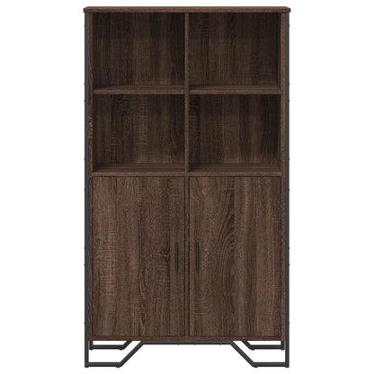 vidaXL Highboard Brown Oak 79,5x35,5x137,5 cm Engineered Wood