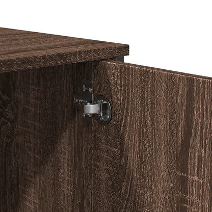 vidaXL Highboard Brown Oak 79,5x35,5x137,5 cm Engineered Wood