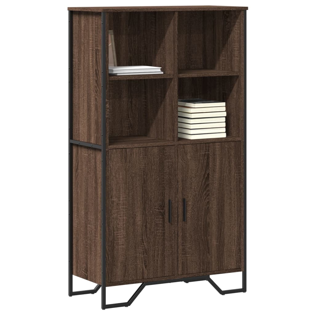 vidaXL Highboard Brown Oak 79,5x35,5x137,5 cm Engineered Wood