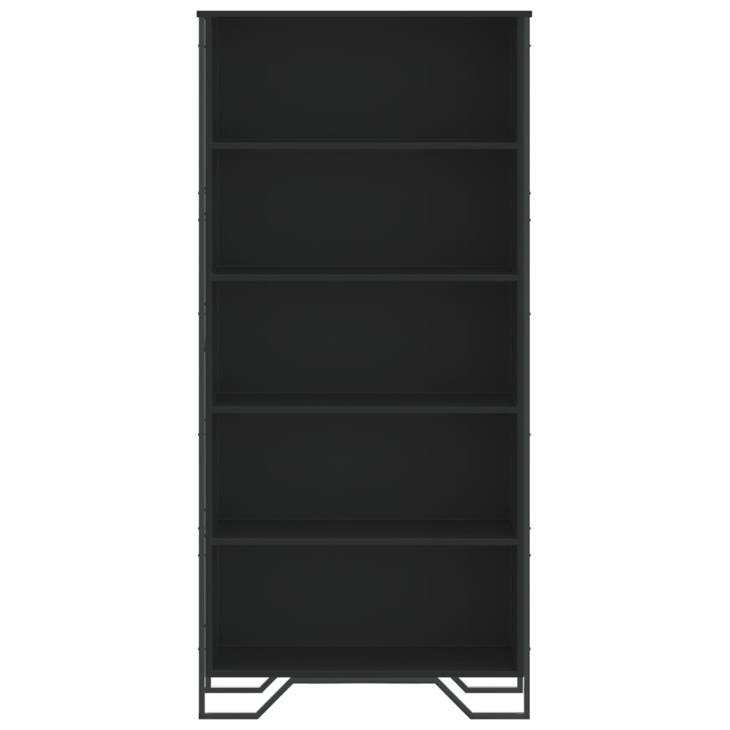 vidaXL Book Cabinet Black 80x31x169 cm Engineered wood