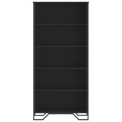 vidaXL Book Cabinet Black 80x31x169 cm Engineered wood