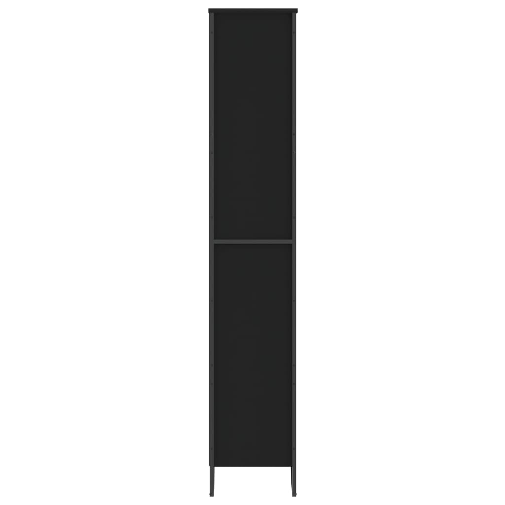 vidaXL Book Cabinet Black 80x31x169 cm Engineered wood