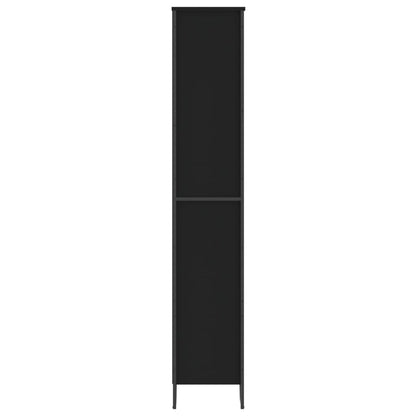 vidaXL Book Cabinet Black 80x31x169 cm Engineered wood