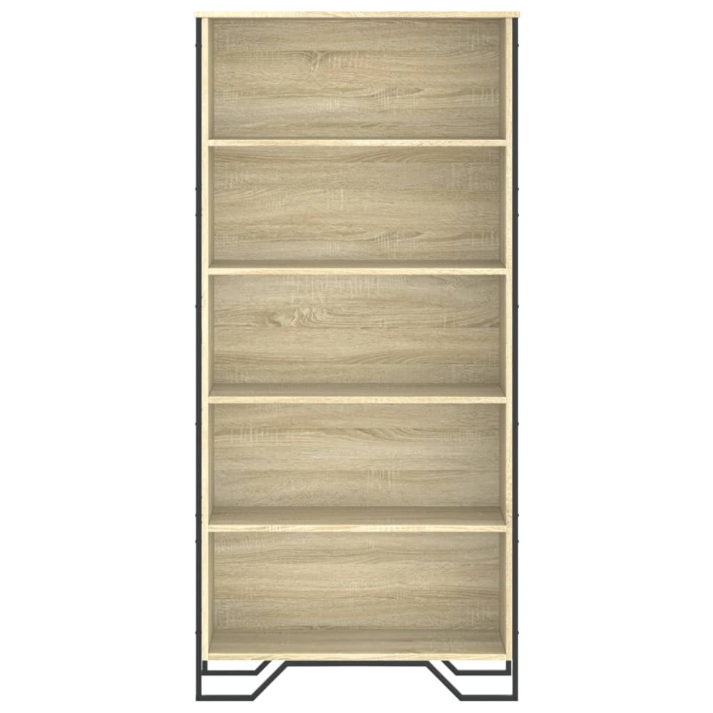 vidaXL Book Cabinet Sonoma Oak 80x31x169 cm Engineered wood