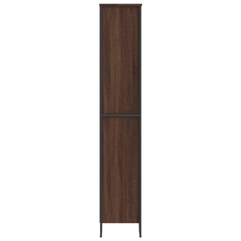 vidaXL Book Cabinet Brown Oak 80x31x169 cm Engineered wood