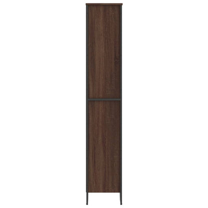 vidaXL Book Cabinet Brown Oak 80x31x169 cm Engineered wood