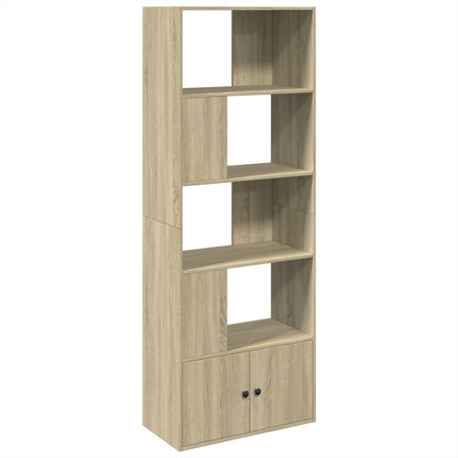 vidaXL Bookcase Sonoma Oak 70x36x189 cm Engineered Wood
