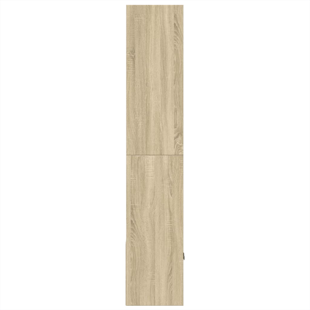 vidaXL Bookcase Sonoma Oak 70x36x189 cm Engineered Wood