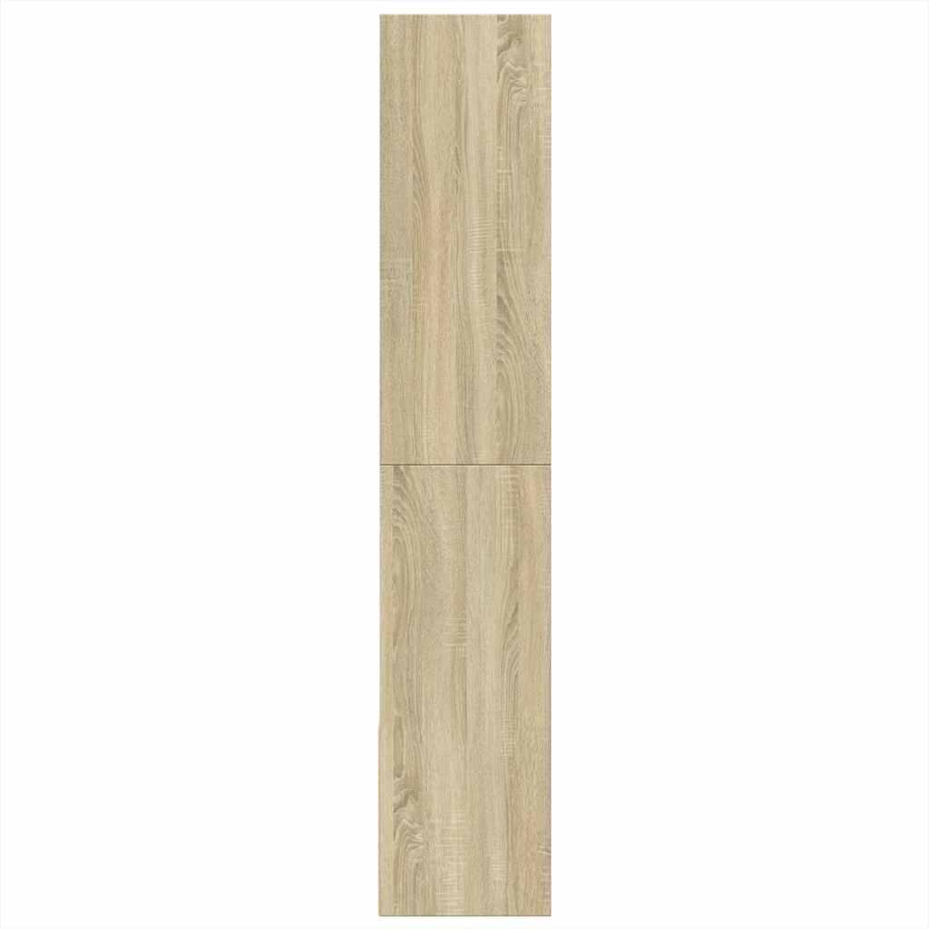 vidaXL Bookcase Sonoma Oak 100x36x189 cm Engineered Wood