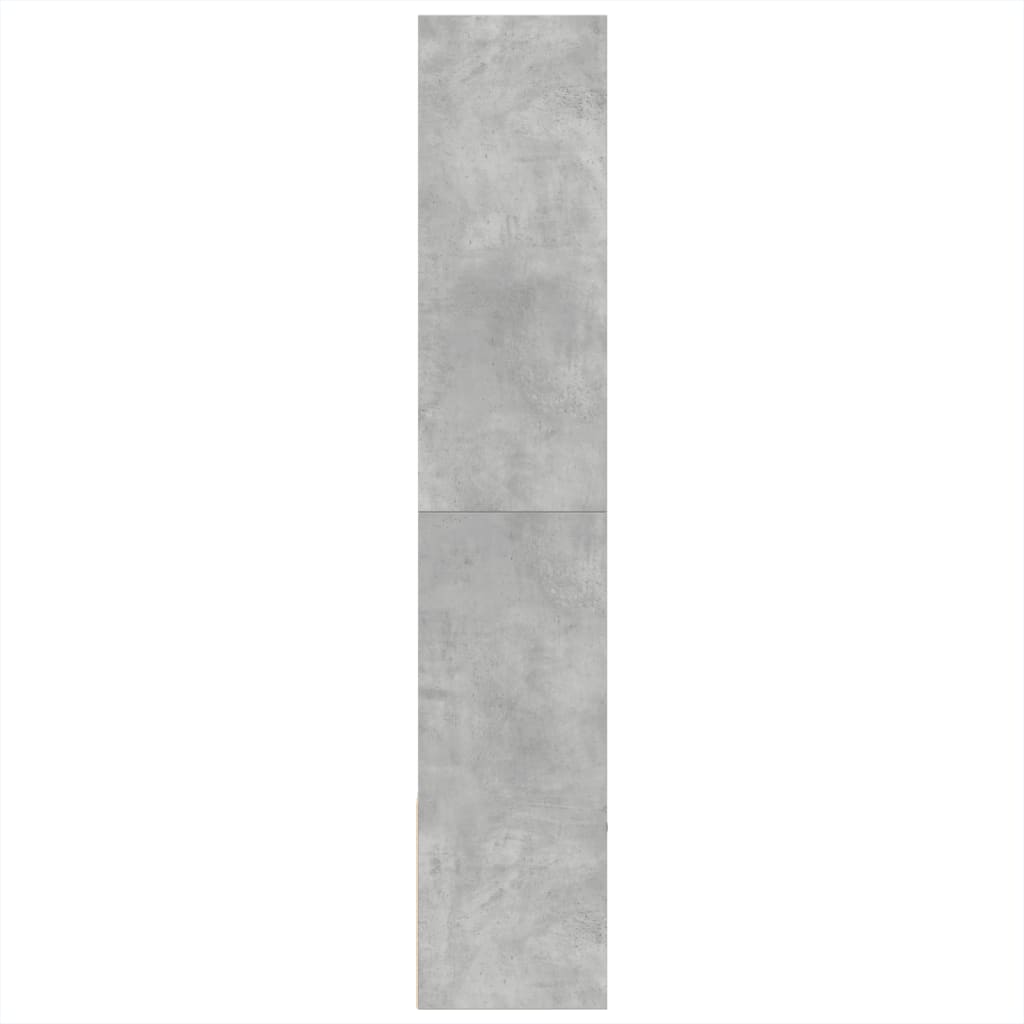 vidaXL Bookcase Concrete Grey 100x36x189 cm Engineered Wood