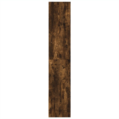 vidaXL Bookcase Smoked Oak 100x36x189 cm Engineered Wood