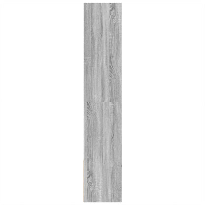 vidaXL Bookcase Grey Sonoma 100x36x189 cm Engineered Wood