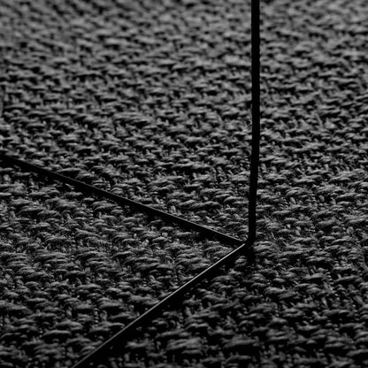vidaXL Rug ZIZUR Anthracite 200x290 cm Jute Look Indoor and Outdoor