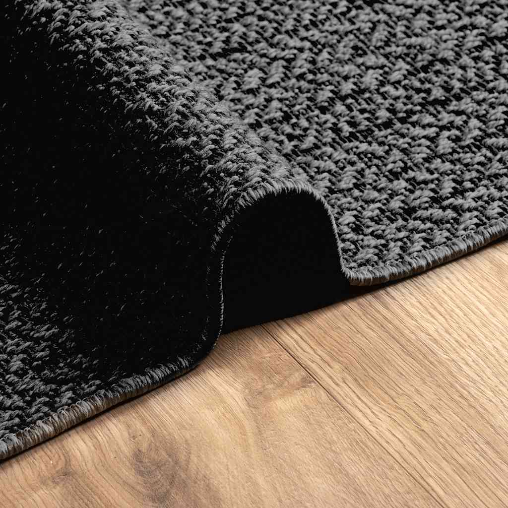 vidaXL Rug ZIZUR Anthracite 200x290 cm Jute Look Indoor and Outdoor