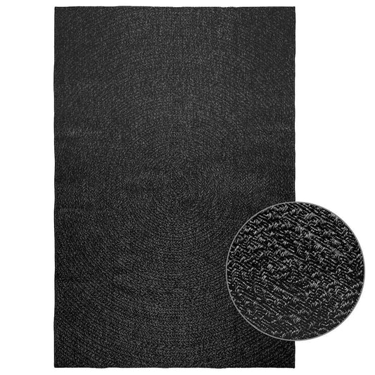vidaXL Rug ZIZUR Anthracite 160x230 cm Jute Look Indoor and Outdoor