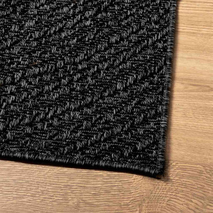 vidaXL Rug ZIZUR Anthracite 160x230 cm Jute Look Indoor and Outdoor