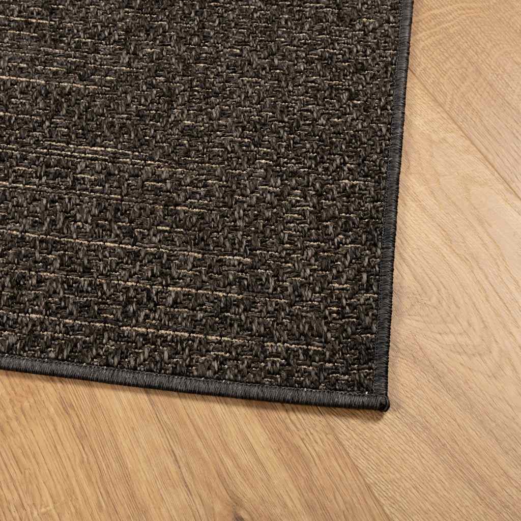 vidaXL Rug ZIZUR Anthracite 160x230 cm Jute Look Indoor and Outdoor