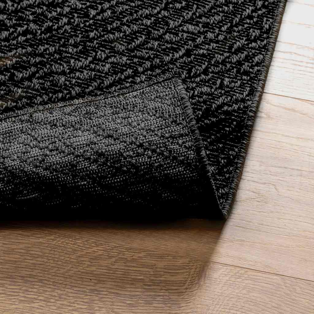 vidaXL Rug ZIZUR Anthracite 200x290 cm Jute Look Indoor and Outdoor