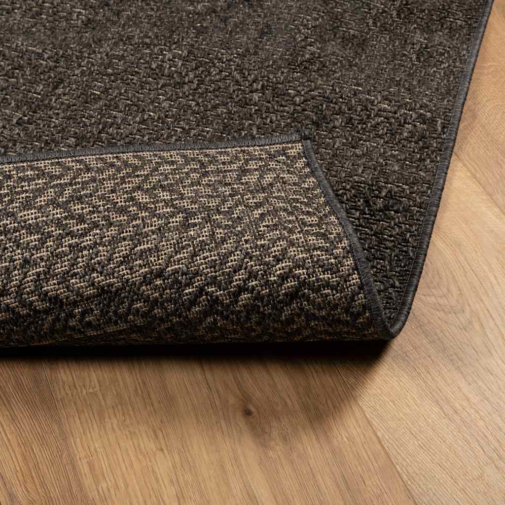 vidaXL Rug ZIZUR Anthracite 200x290 cm Jute Look Indoor and Outdoor