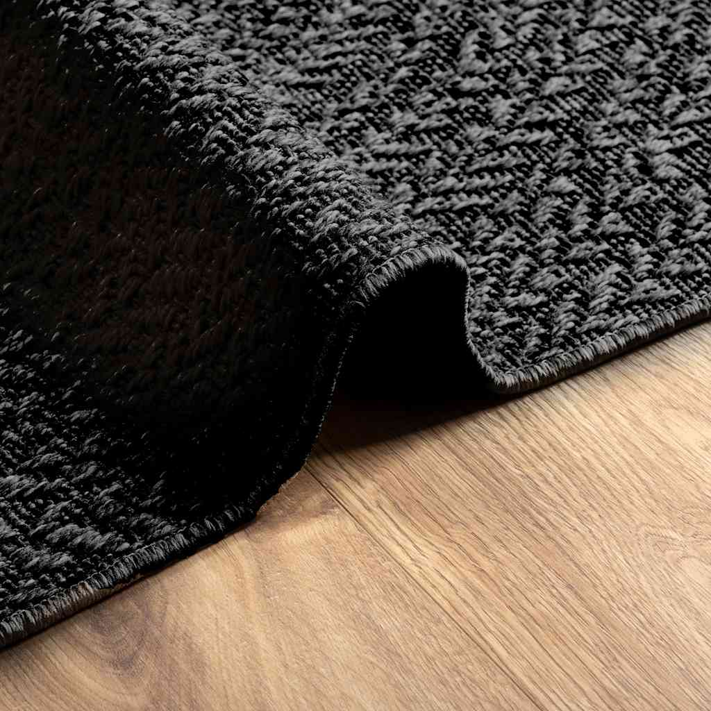 vidaXL Rug ZIZUR Anthracite 200x290 cm Jute Look Indoor and Outdoor