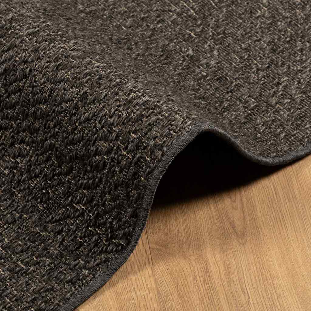 vidaXL Rug ZIZUR Anthracite 200x290 cm Jute Look Indoor and Outdoor