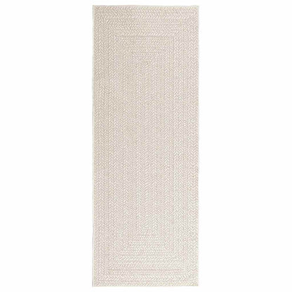 vidaXL Rug ZIZUR Cream 80x200 cm Jute Look Indoor and Outdoor