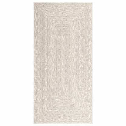 vidaXL Rug ZIZUR Cream 100x200 cm Jute Look Indoor and Outdoor