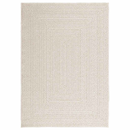 vidaXL Rug ZIZUR Cream 120x170 cm Jute Look Indoor and Outdoor