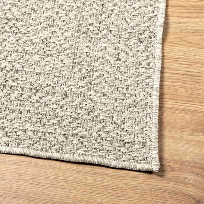 vidaXL Rug ZIZUR Cream 140x200 cm Jute Look Indoor and Outdoor