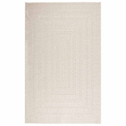 vidaXL Rug ZIZUR Cream 160x230 cm Jute Look Indoor and Outdoor
