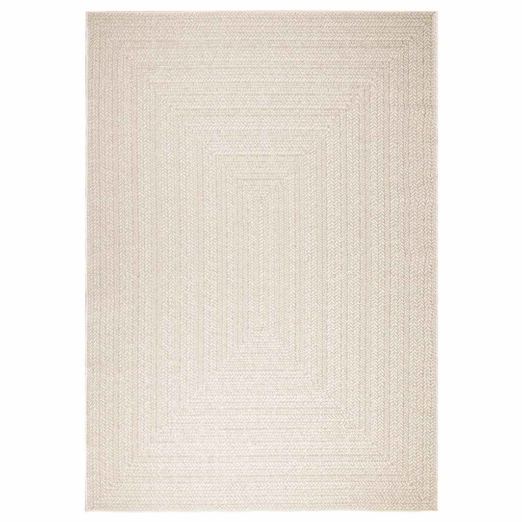 vidaXL Rug ZIZUR Cream 200x290 cm Jute Look Indoor and Outdoor