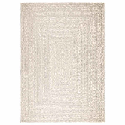 vidaXL Rug ZIZUR Cream 200x290 cm Jute Look Indoor and Outdoor