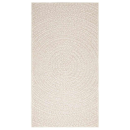 vidaXL Rug ZIZUR Cream 80x150 cm Jute Look Indoor and Outdoor