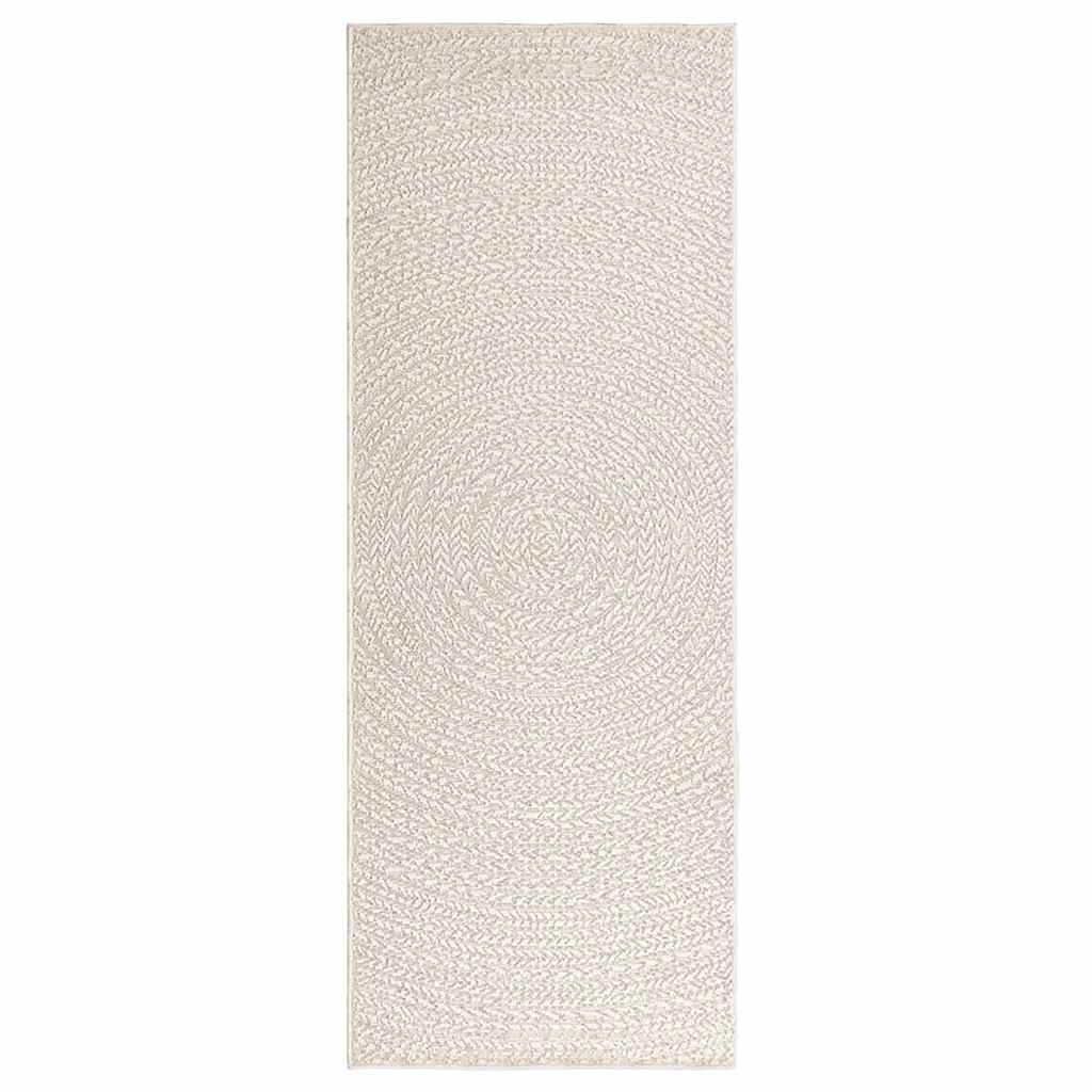 vidaXL Rug ZIZUR Cream 80x200 cm Jute Look Indoor and Outdoor