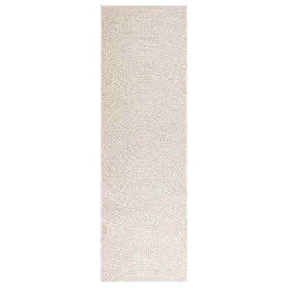 vidaXL Rug ZIZUR Cream 80x250 cm Jute Look Indoor and Outdoor