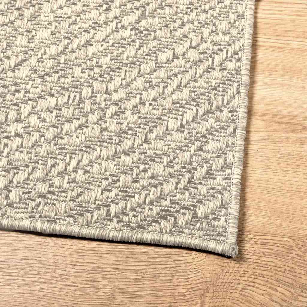 vidaXL Rug ZIZUR Cream 100x200 cm Jute Look Indoor and Outdoor
