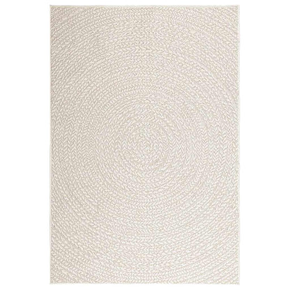 vidaXL Rug ZIZUR Cream 120x170 cm Jute Look Indoor and Outdoor