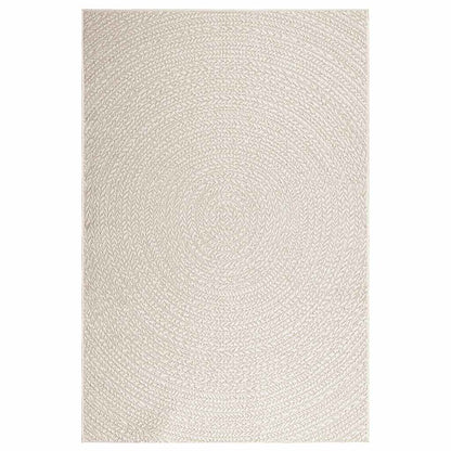 vidaXL Rug ZIZUR Cream 140x200 cm Jute Look Indoor and Outdoor