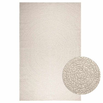 vidaXL Rug ZIZUR Cream 200x290 cm Jute Look Indoor and Outdoor