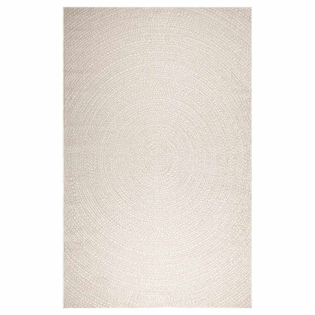 vidaXL Rug ZIZUR Cream 200x290 cm Jute Look Indoor and Outdoor