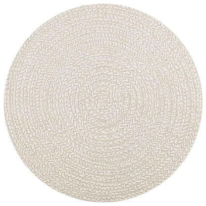 vidaXL Rug ZIZUR Cream Ø 120 cm Jute Look Indoor and Outdoor