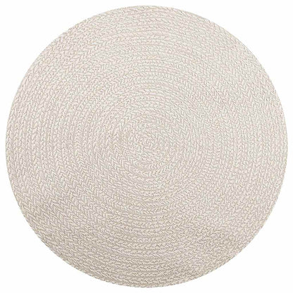 vidaXL Rug ZIZUR Cream Ø 160 cm Jute Look Indoor and Outdoor