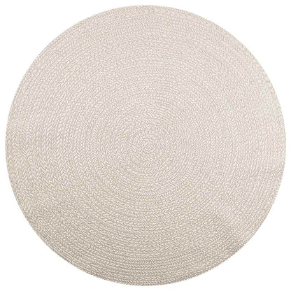 vidaXL Rug ZIZUR Cream Ø 200 cm Jute Look Indoor and Outdoor