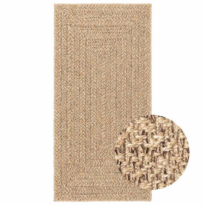 vidaXL Rug ZIZUR Beige 60x110 cm Jute Look Indoor and Outdoor
