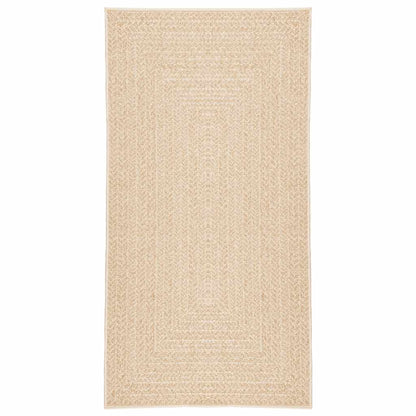 vidaXL Rug ZIZUR Beige 60x110 cm Jute Look Indoor and Outdoor