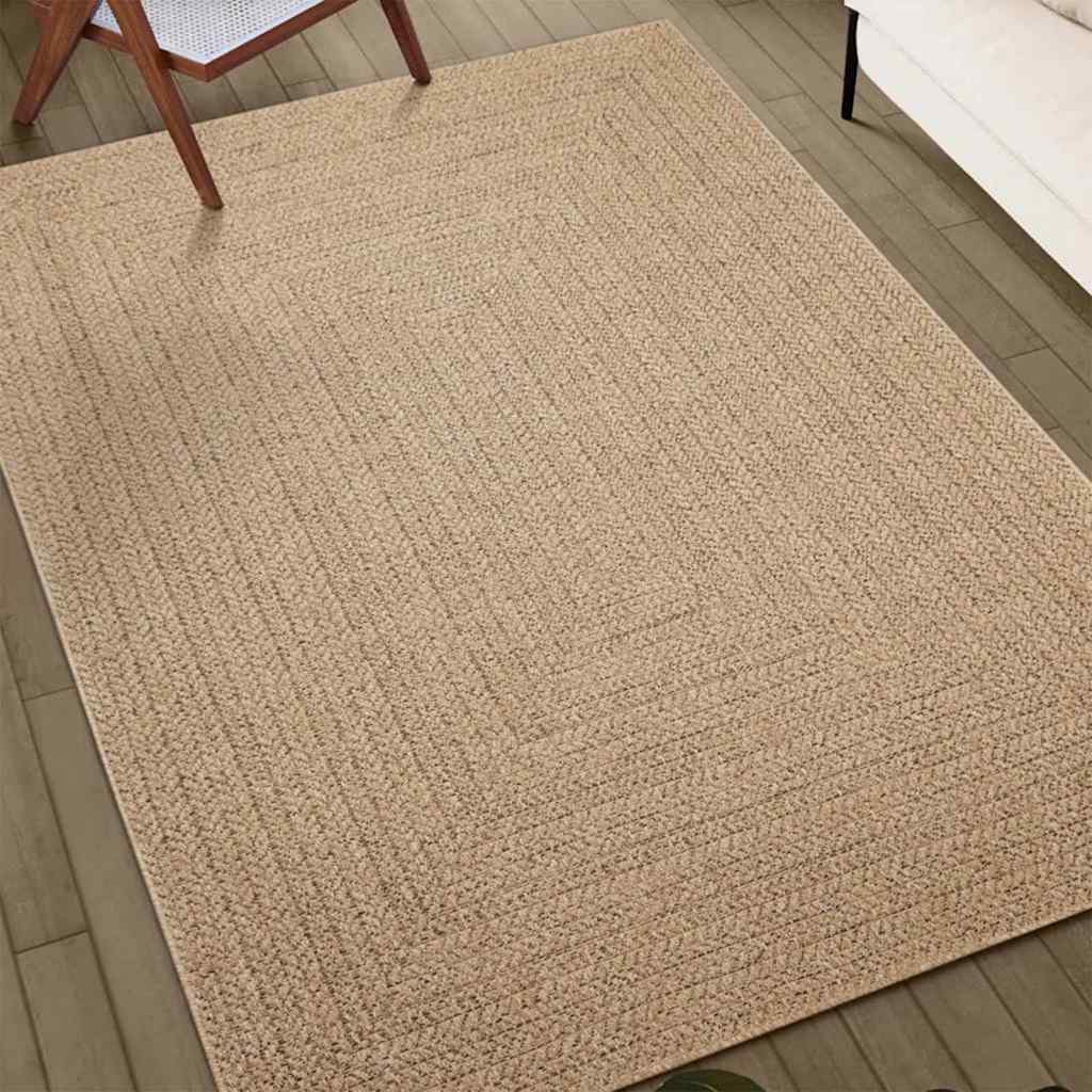 vidaXL Rug ZIZUR Beige 60x110 cm Jute Look Indoor and Outdoor