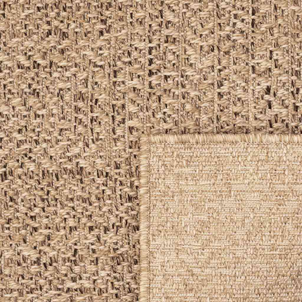 vidaXL Rug ZIZUR Beige 60x110 cm Jute Look Indoor and Outdoor