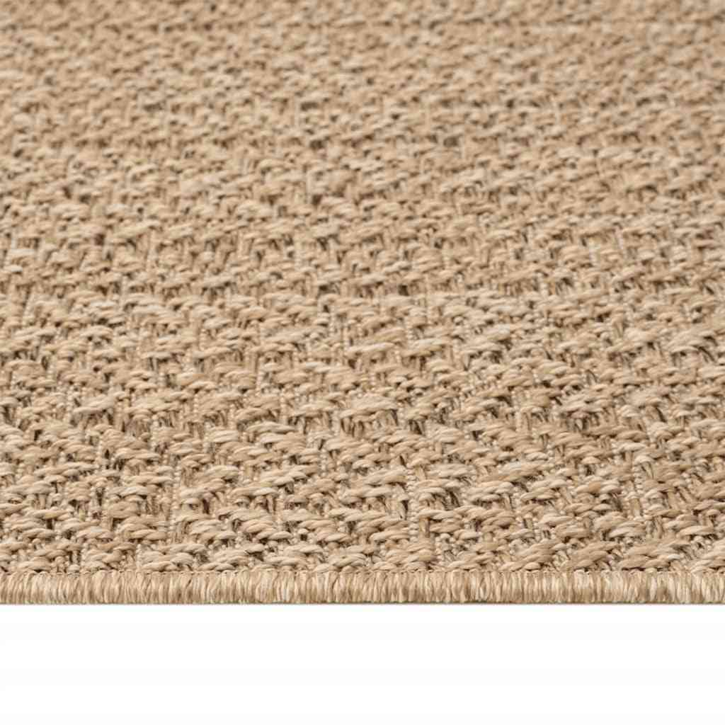 vidaXL Rug ZIZUR Beige 60x110 cm Jute Look Indoor and Outdoor