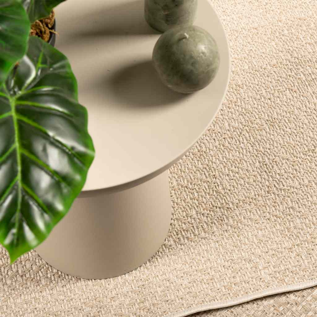 vidaXL Rug ZIZUR Beige 80x150 cm Jute Look Indoor and Outdoor